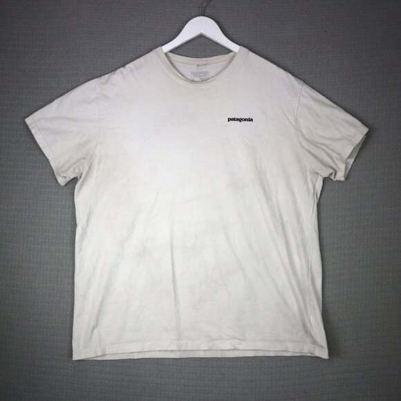 Patagonia Logo Tee Heavily Distressed Tee Mens XL - Picture 2 of 8